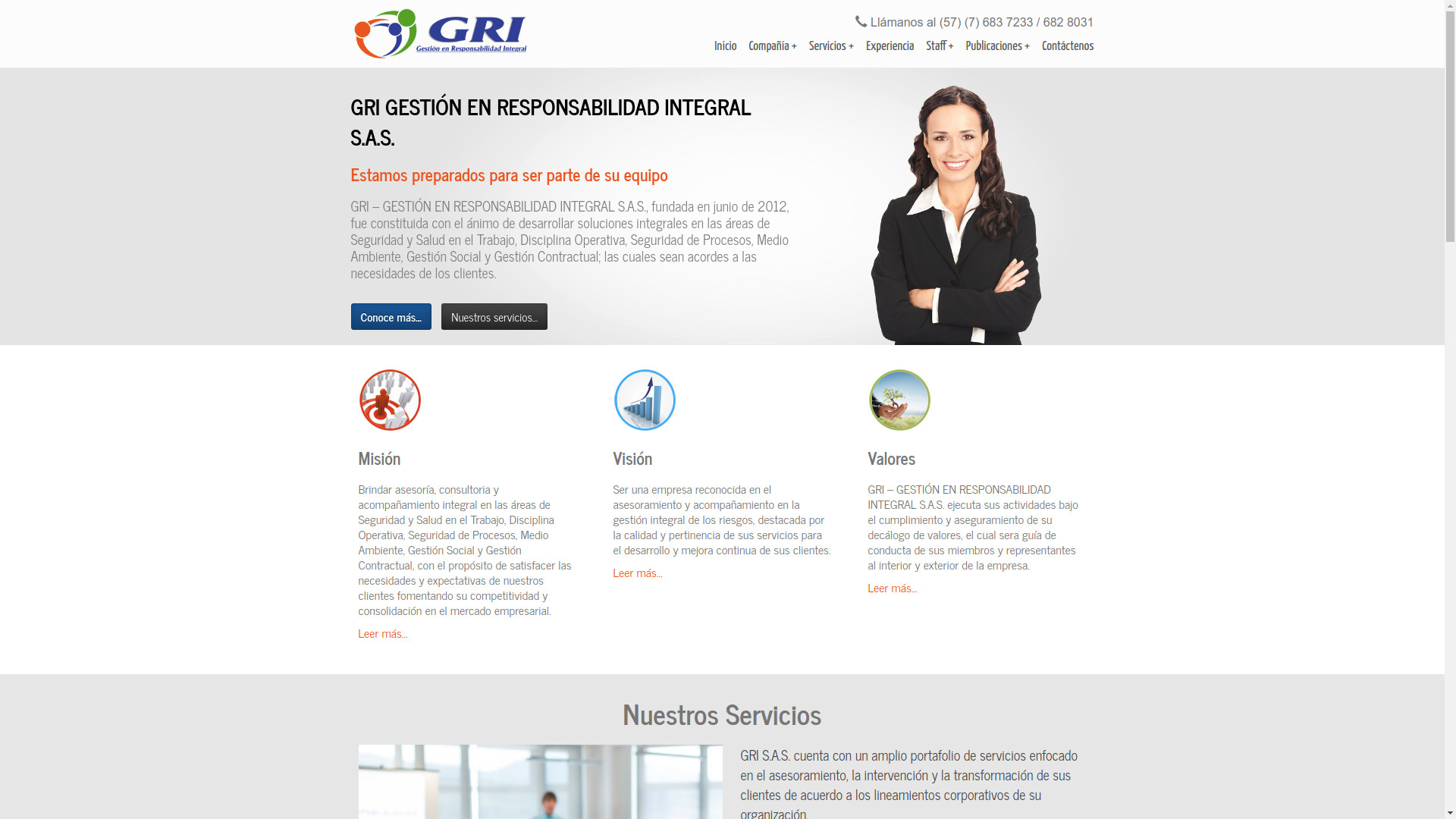 GRI S.A.S. Website